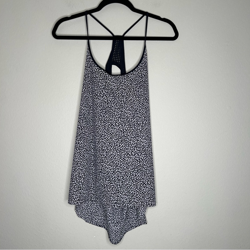 Lululemon Stride To Tide Tank Miss Mosaic‎ Black Size 10
